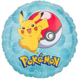 Palloncino Foil Rotondo Pokemon 43cm