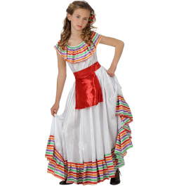 COSTUME BAMBINA SPAGNOLA FLAMENCO CARNEVALE SIVIGLIANA