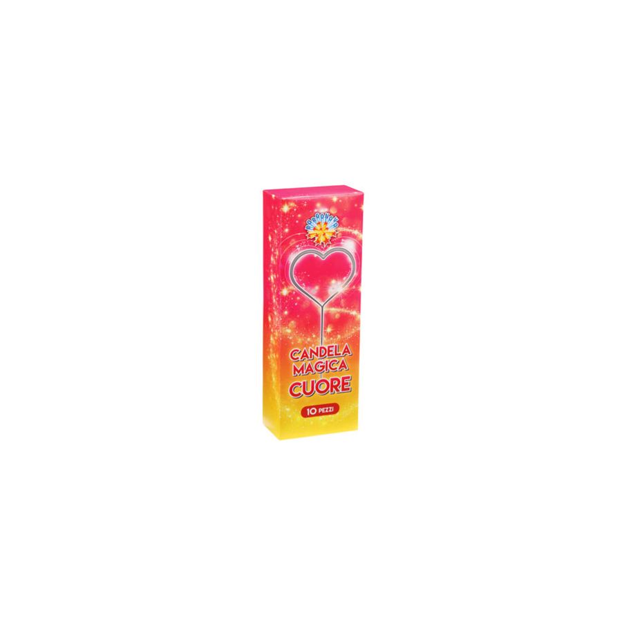 Candeline Magiche Scintillanti forma Cuore