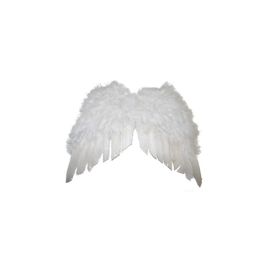 Adulti grandi ali di angelo bianche pieghevoli adattano la