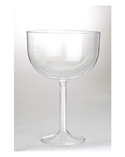 Porta Confetti Bicchiere Calice di Vino in Pvc 25 cm