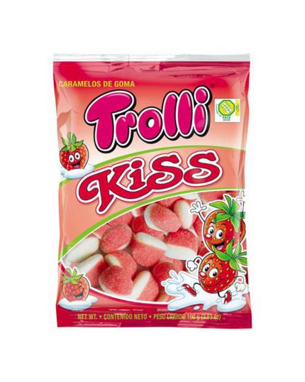 TROLLI - KISS, Caramelle gommose gusto Fragola 100g