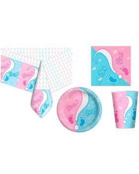 Kit Coordinato per Feste Boy Or Girl? Baby Shower