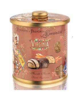 Amaretti Soffici Arancia e Zenzero in Elegante Latta Virginia 220gr