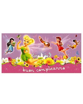 Poster Pvc Fairies Disney Trilli Buon Compleanno